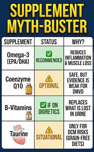 List of Supplement Recommendations